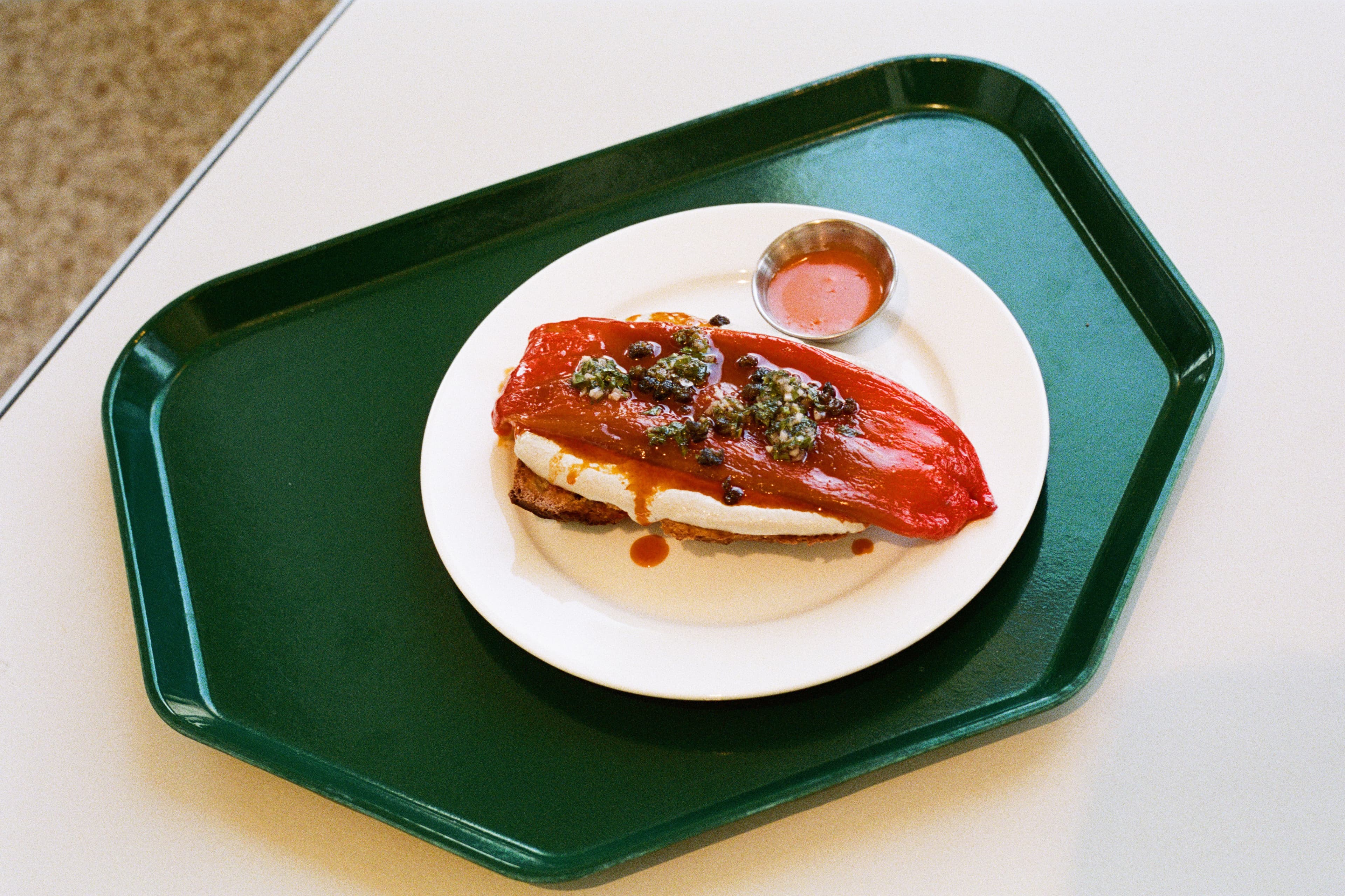 Roasted Red Pepper Toast