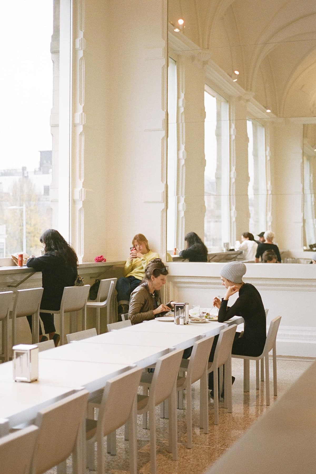 Guests sitting at Fonda Café